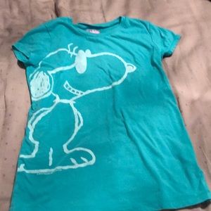 Teal Snoopy T-Shirt